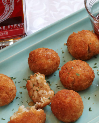 Arancini bites by Runamok Maple