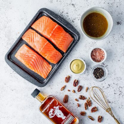 Smoked Maple Salmon Recipe Layout