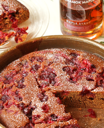 Maple Cranberry Gingerbread by Runamok Maple
