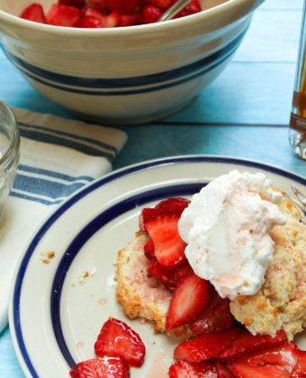 Strawberry shortcake and maple syrup by Runamok Maple