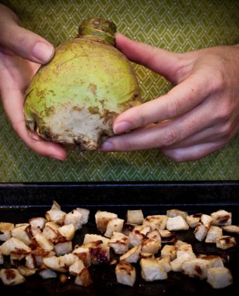 Roasted turnip and maple syrup by Runamok Maple