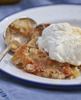 Apple Crisp and maple syrup by Runamok Maple
