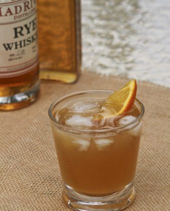 Smoked maple syrup cocktail by Runamok Maple