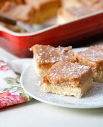 Rhubarb maple squares by Runamok Maple