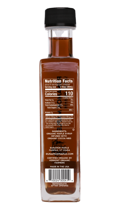 Cocoa Infused Maple Syrup by Runamok