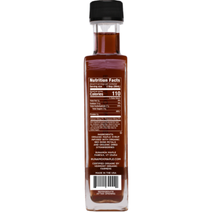 Strawberry Rose Infused Maple Syrup by Runamok Maple