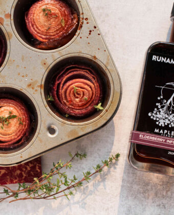 Roasted Onions with Elderberry Infused Maple Syrup