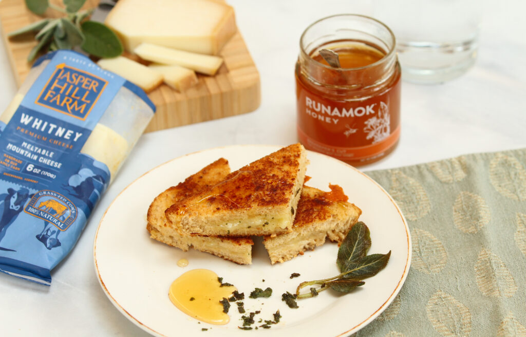 Grilled Cheese with Jasper Hill Whitney and Runamok Honey