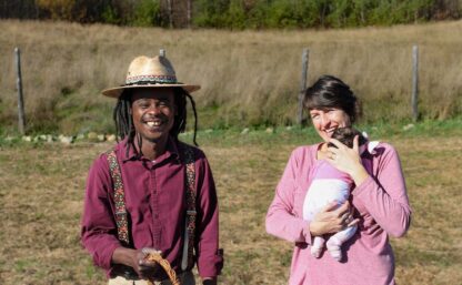 saffron farmers Zaka and Jette, Calabash Gardens