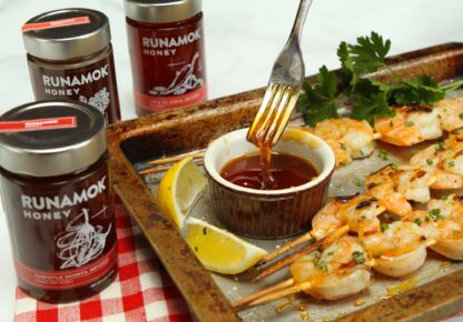 Hot Honey Shrimp by Runamok