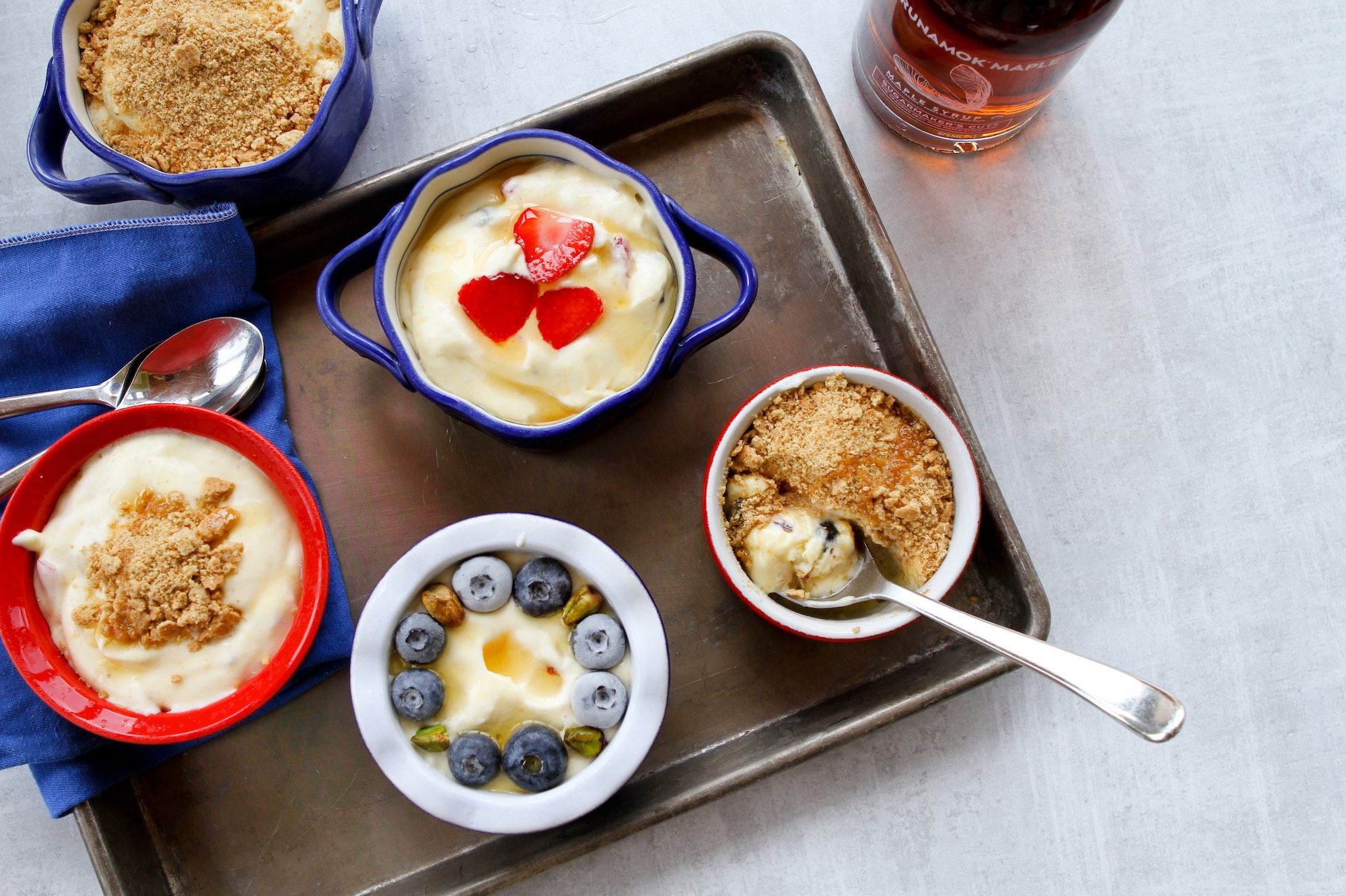 Semifreddo Maple Custard with Berries
