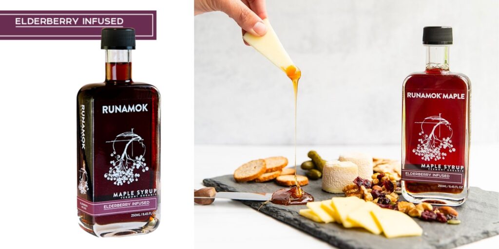 Elderberry Infused Maple Syrup