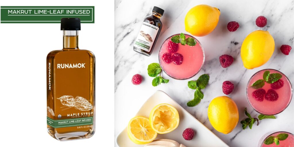 Makrut Lime Leaf Infused Maple Syrup